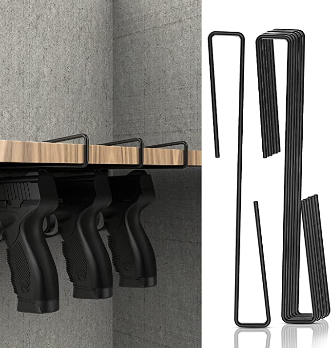 Handgun Hanger, Solid Steel Pistol Holder, Indoor Handgun Storage Rack