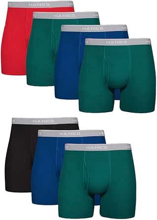 Hanes Men's Assorted Boxer Briefs 7-Pack