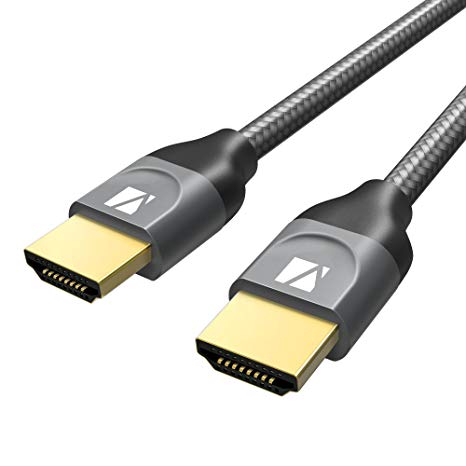 HDMI Cable iVanky 6.6ft Nylon Braided (4K@60Hz, HDMI 2.0, 30AWG) High Speed HDMI Cord with Gold Plated Connectors Support 4K UHD 2160p, HD 1080p, 3D Xbox Playstation PS3 PS4 PC Apple TV