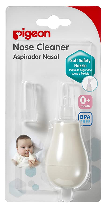 Baby Nose Cleaners Aspirator for Removes Nasal Congestion Kit & Care by Pigeon