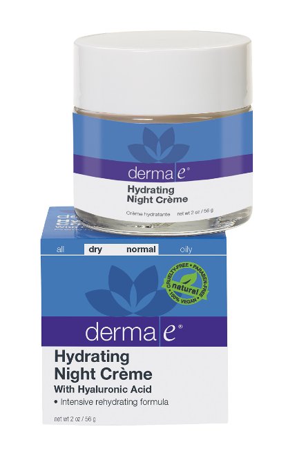 derma e Hydrating Night Crme with Hyaluronic Acid