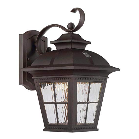 Altair Soft White LED Steel Construction in Patina Brush Finish Outdoor Coach Wall Porch Light