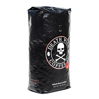 Death Wish Coffee, The World's Strongest Whole Bean Coffee, Fair Trade and Organically Grown, 16 Ounce Bag