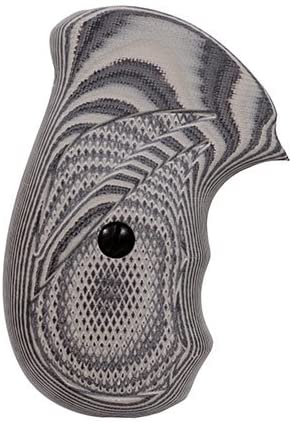 Pachmayr 61252 G-10 Tactical Pistol Grips, Taurus 85 G10, Checkered, Gray, Black