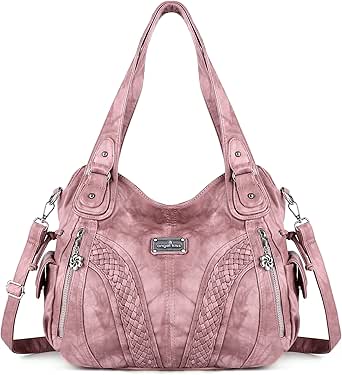 Purses and Handbags Women Fashion Tote Bag Shoulder Bags Top Handle Satchel Purses Washed Synthetic Leather Handbag