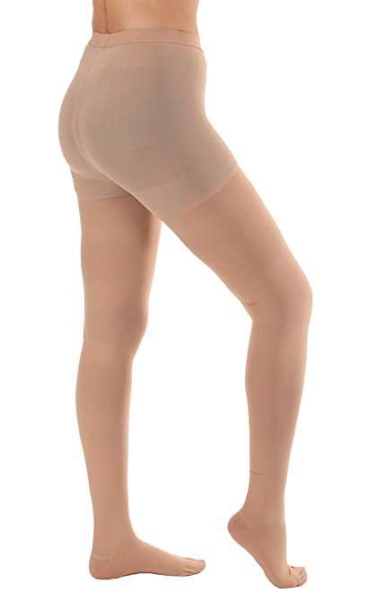 Graduated Compression Pantyhose Opaque 20-30mmHg Absolute support Beige/Medium