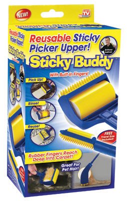 Telebrands Sticky Buddy Reusable Lint Brush Boxed