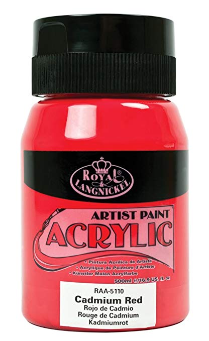 Royal & Langnickel RAA-5110 Essentials 500ml Acrylic Paint - Cadmium Red