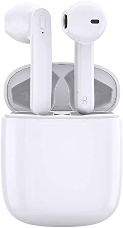 HiGoing True Wireless Earbuds, TWS Bluetooth 5.0 Headphones in Ear with Charging Case, Ergonomic Hi-Fi Stereo Bluetooth Earbuds W/Mic for Work, Sport, Travel, Waterproof, 35H Playtime, Noise Reduction
