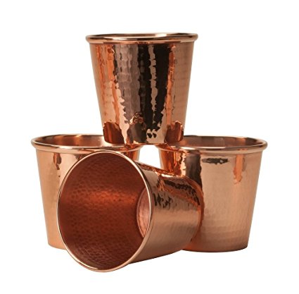 Sertodo Apa Cups, set of 4, Hammered Copper, 18 fluid ounces