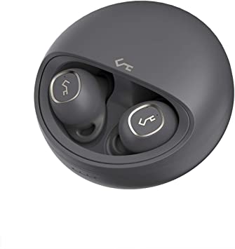 Key Series by AUKEY EP-T10 True Wireless Earbuds, Bluetooth 5.0 Earphones with Charging Case, 24h Playtime, Deep Bass, USB-C & Qi Wireless Charging, Secure Fit, Touch Control, One-Step Pairing
