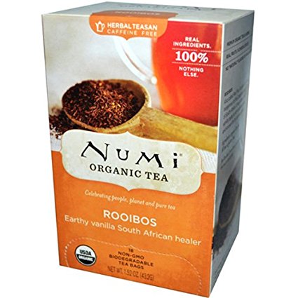 Numi Tea Red Mellow Bush Supplement Rooibos Tea, 18 Count