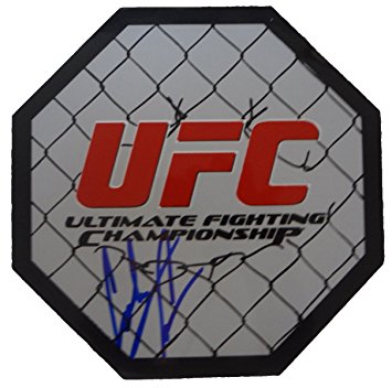 Donald "Cowboy" Cerrone Autographed UFC 8x8 UFC Octagon W/PROOF, Picture of Donald Signing For Us, UFC, Ultimate Fighting Championship, WEC, World Extreme Cagefighting, Anthony Pettis, Nate Diaz, Melvin Guillard