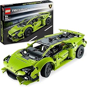 LEGO Technic Lamborghini Huracán Tecnica Toy Car Model Kit, Racing Car Building Set for 9 Plus Year Old Kids, Boys, Girls and Motor Sport Fans, Collectible Gift Idea 42161