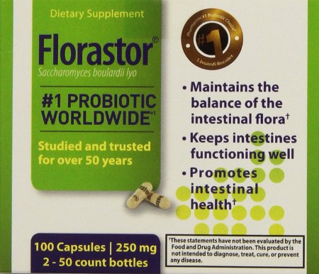 Florastor Probiotic 100 Capsules 250 Mg