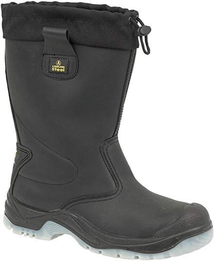 Amblers Steel FS209 Safety Pull On / Mens Boots / Riggers Safety (9 UK) (Black)