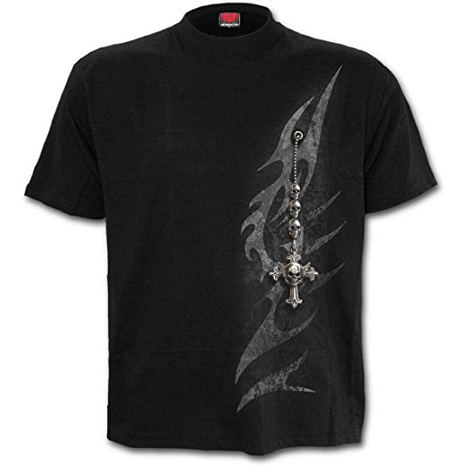Spiral Mens - Tribal Chain - T-Shirt Black
