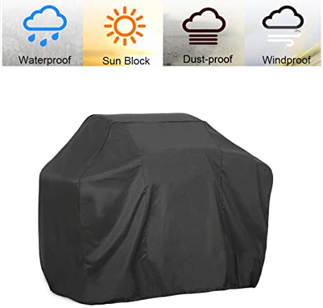 J&C 74-inch XX-Large BBQ Cover Barbecue Gas BBQ Grill Cover Waterproof UV Resistant/Fits Grills of Weber Char-Broil Brinkmann