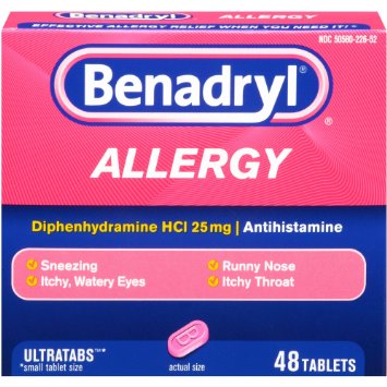 Benadryl Allergy Ultratab Tablets, 48-Count