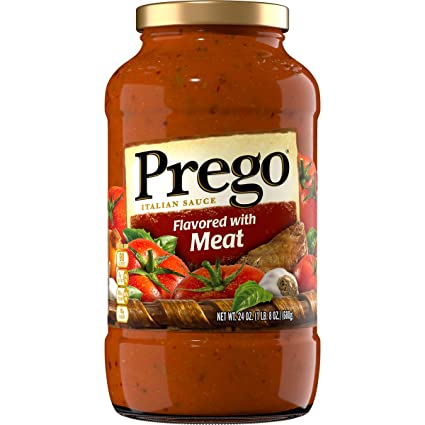 Prego Pasta Sauce, Flavored with Meat, 24 oz