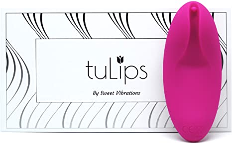Sweet Vibrations Tulips - Entire Clitoris Vibrator - Sex Toy with 10 Settings for Women and Couples, Waterproof, Rechargeable, Quiet Pink