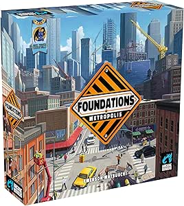 Arcane Wonders Foundations of Metropolis - Strategy Board Game - for 1 to 4 Players and Ages 14