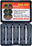 Damaged Screw Remover and Extractor Set by Hitecera - Set of 4 Stripped Screw Removers