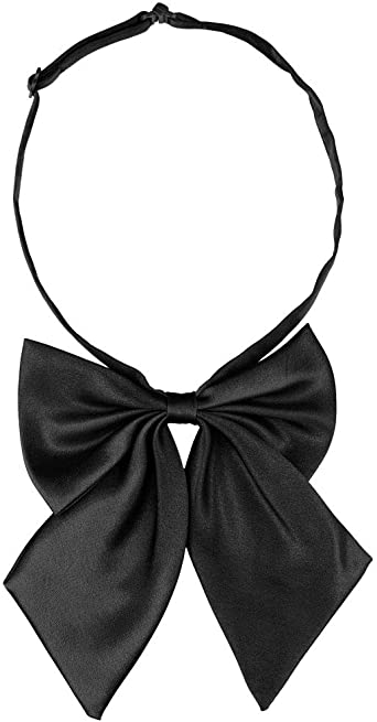 uxcell Adjustable Solid Color Pre-tied Bowknot Halter Neck Bow Tie for Women Costume Accessory