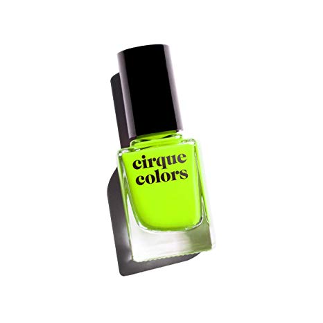 Cirque Colors Vice Collection - Neon Highlighter Yellow Crème Nail Polish - 0.37 fl. oz. (11 ml) - Vegan, Cruelty-Free, Non-Toxic Formula (Electric Daisy)