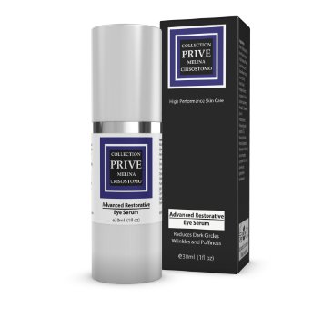 Advanced Restorative Eye Serum - Experience a Sudden Change With This Under-Eye Firming Serum and Moisturizer Create Visibly Younger Brighter Looking Luminous Eyes Best to Reduce Puffiness Dark Circles Fine Lines and Wrinkles Crows Feet Bags Dry Skin and Sagging Eyes For Women and Men - 1 OZ