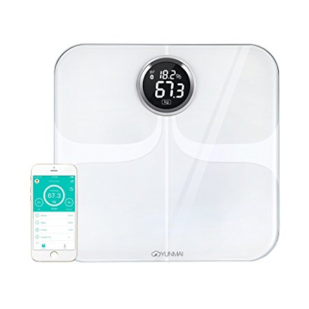 YUNMAI Premium Smart Body Analyser - A Bluetooth Bathroom Scale with 10 Body Composition analysis (Inc. Body fat)