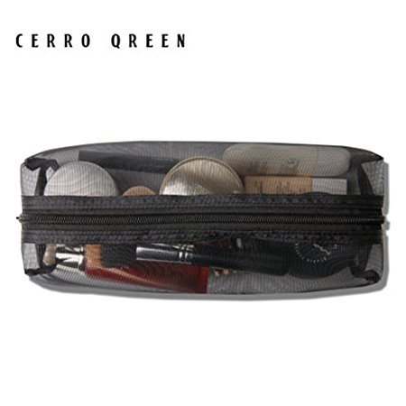 CerroQreen Makeup Bag Travel Accessories Makeup Cosmetics Organizer Mesh Bags
