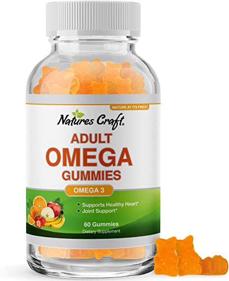 Fish Oil Omega 3 Gummies - Omega 3 6 9 and EPA DHA Adult Gummy Vitamins for Women and Men - Omega 3 Fish Oil Vitamin Gummies for Heart Health Joint Support and Brain Booster with Omega 3 Fatty Acids