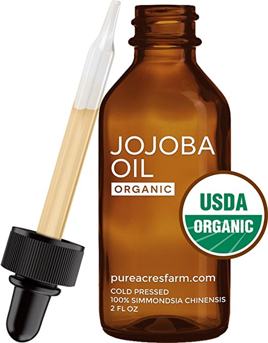 Pure Organic Jojoba Oil (2 Oz.) Best Quality Oil For Skin, Face, And Hair. Cold Pressed, Unrefined, Hexane-Free, And Non-GMO.