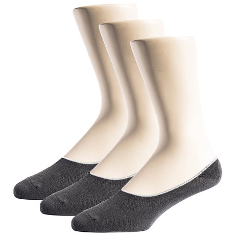 Thirty48 Mens No-show Loafer Socks with CoolPlus Silicone Heel Grip 3 or 6 Pairs