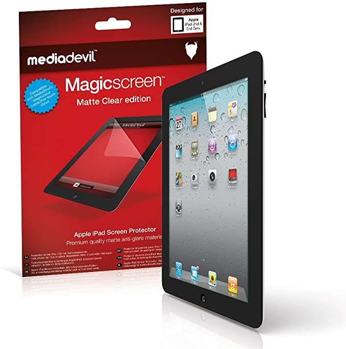 MediaDevil Screen Protector for iPad 2/3 / 4 (2nd / 3rd / 4th Gen, 2011-2012) - Matte Anti-Glare (2-Pack)