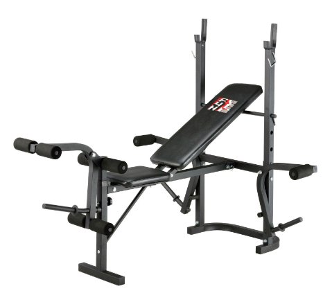 F4H Folding Exercise and Weights Bench ES-543 Adjustable Multi Home Gym Abs Legs