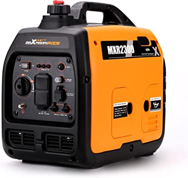 maXpeedingrods 2300W Portable Inverter Generator,40lbs,Gas Powered,Quiet Generator,Backup Power Supply for Outdoor Camping RV Ready,EPA/ISO Compliant