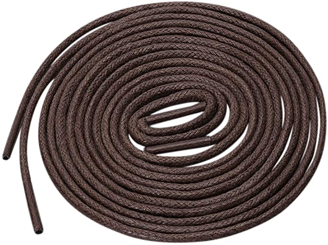 uxcell 2 Pairs Round Waxed Shoelaces Colored Oxford Shoestrings for Dress Shoes Boots