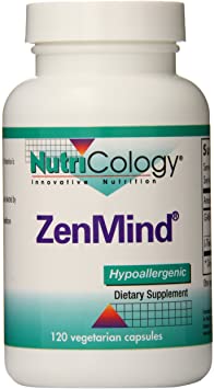 NutriCology ZenMind - GABA, L-Theanine, Stress Relief and Sleep Support - 120 Vegetarian Capsules