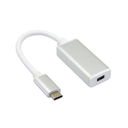 Goliton® Cable USB-C USB 3.1 Type C to Mini DisplayPort DP 1080p HDTV Adapter Cable with Aluminium Case for 2015 New 12 Inch Macbook