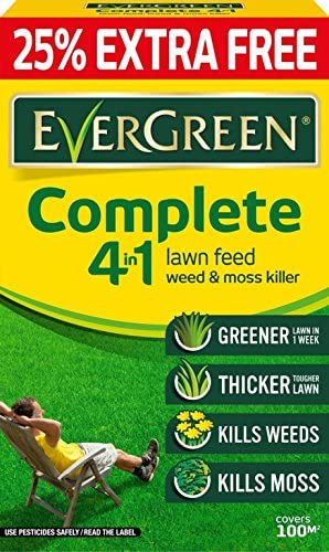 Evergreen Complete 4-in-1 Lawn Care Cartoon (80m2 Plus 25% Free)
