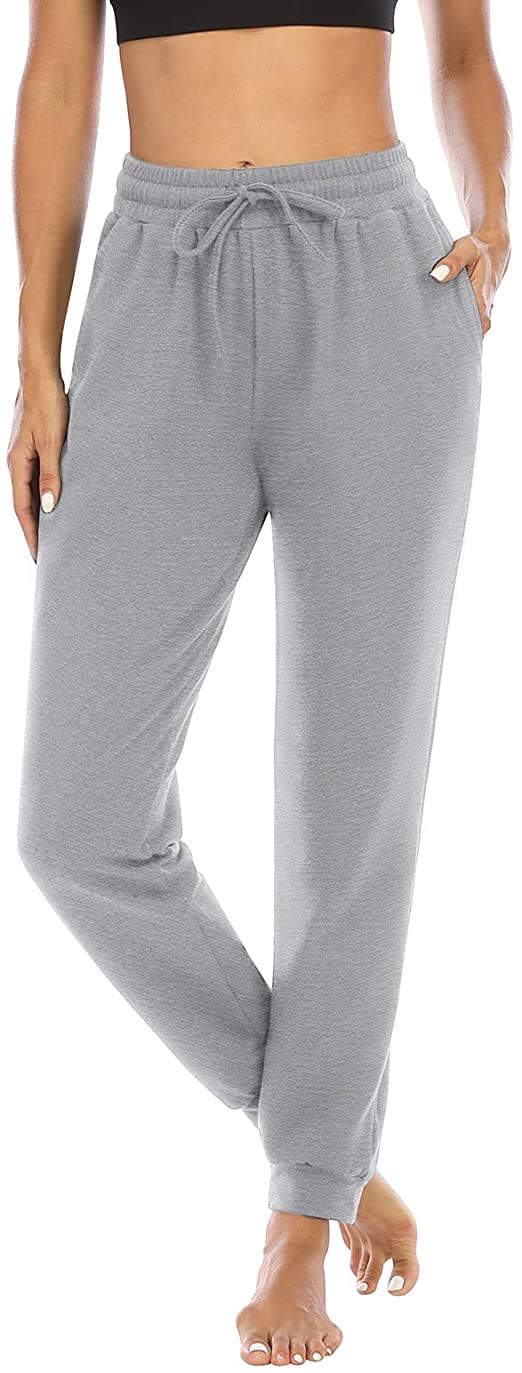 THANTH Womens Yoga Sweatpants Drawstring Workout Joggers Pants Loose Comfy Lounge Pants with Pockets