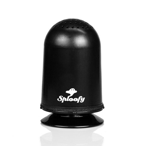 Sploofy Personal Smoke Air Filter - Reduce Smoke and Odor Indoors (Black)