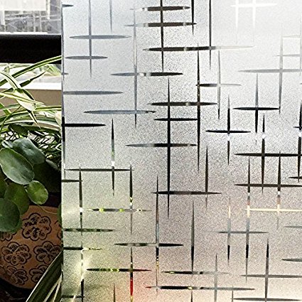 CottonColors Premium No-Glue Static Decorative Privacy Window Films, 35.4In X 78.7In.(90 x 200Cm)