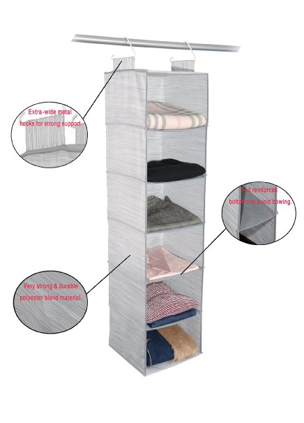 Adorn Insta-Shelf 6 Tier Closet Organizer