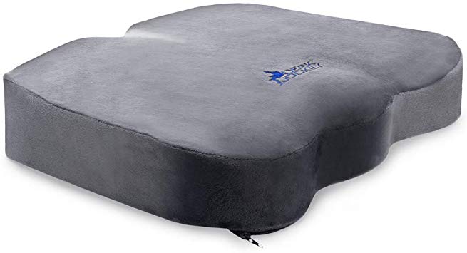Office Chair Seat Cushion - Premium Therapeutic Grade Seat Cushion For Sciatica, Coccyx, Tailbone Pain - Use At Office, Car, Home, Desk, Sofa, And Recliners …