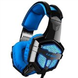 Letton G1 USB Stereo Gaming Headsets with MicLED light  Vibration for Pc Black