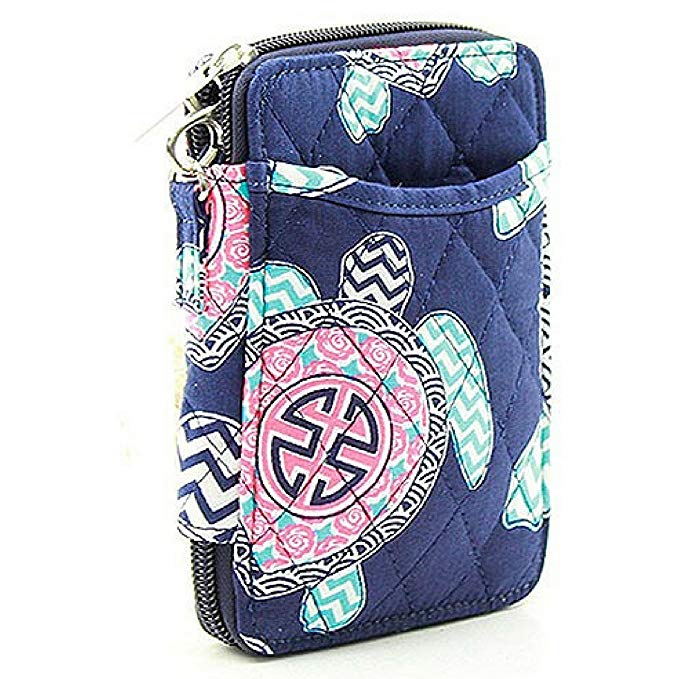 Wristlet Wallet for Girls Quilted Fun Designs with Phone Pouch