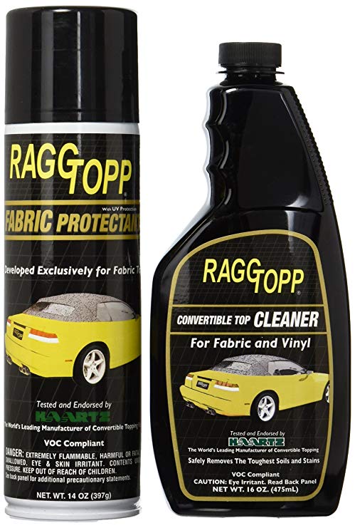 Raggtopp Convertible Top Care Kit - Fabric Cleaner and Protectant Twin Pack